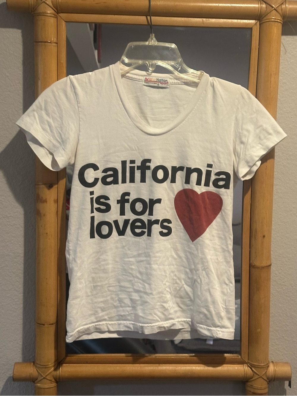 Rare! Aviator Nation “California is for lovers” tee - GUC, no flaws noted